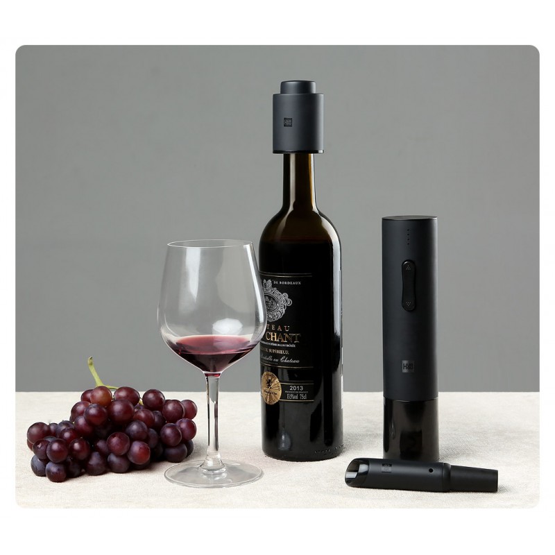 Эксклюзивный подарочный винный набор Xiaomi Huo Hou 4 in 1 Electric Wine Opener Deluxe Gift Pack